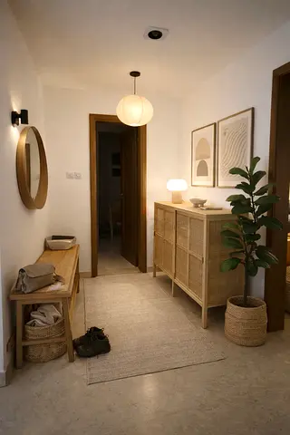 Stockholm rattan cabinet