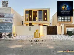 Excellent villa in Al Zahiyah area, Ajman. Unique design. Freehold ownership for all nationalities.