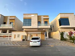 Villa for rent in Al Yasmin, Ajman. 5 bedrooms, living room, majlis, parking, spacious area, close t