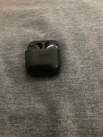 Used Black Wireless Earbuds with Charging Case