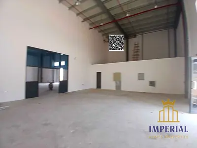 مستودع جاهز للايجار مساحه 6600 قدم مربع +100 كيلو وات كهرباء