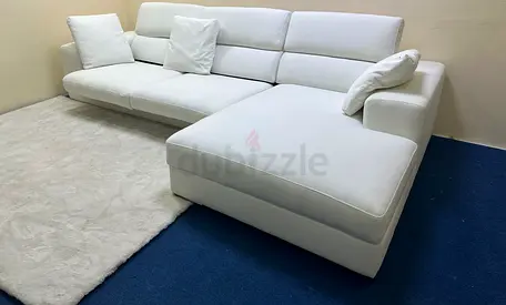 Brand new condition marina home white color lshape sofa