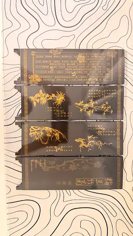 Chinese Decorative Folding Screen – “Four Gentlemen” (梅兰竹菊)