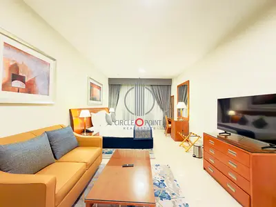 Dewa Free..!! Fully Furnished Studio with Balcony & Parking in 4-Cheques