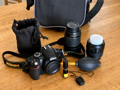Nikon D3200 DSLR Camera Kit + 18-55mm  55-200mm Lenses