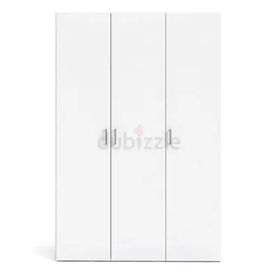 IKEA White 3-Door Wardrobe and Closet - Simple Space Saver
