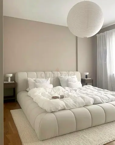 Beautiful beige colour 200*200 super king size Bed