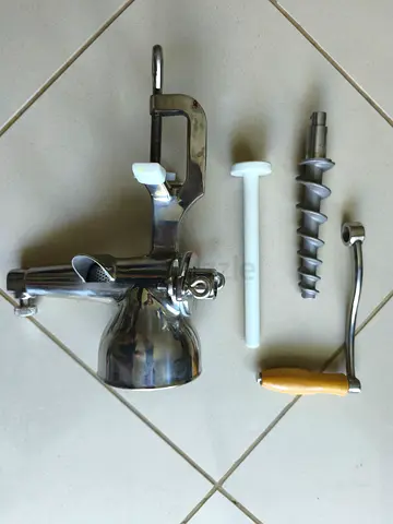 Manual Fruit Juicer Attachment / Hand Crank Grinder - Stainless Parts