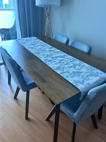 Dining table with 6 chairs