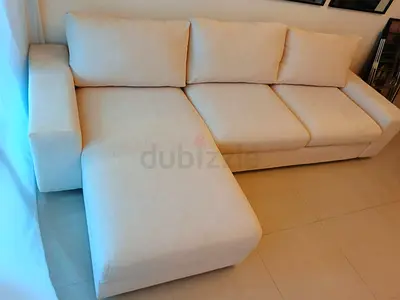 Ikea vimle beige color lshape sofabed with storage space