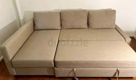 Ikea L shape sofa store cum bed and you can fix