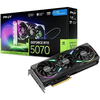PNY GeForce RTX 5070 ARGB edition 12GB Triple-Fan RTX 50 Series Graphics Card - New