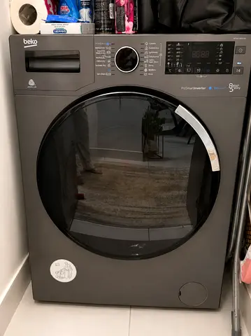 2in1 Beko Front Load Washer Dryer Combo 8kg/5kg - Dark Grey, Very Good Condition