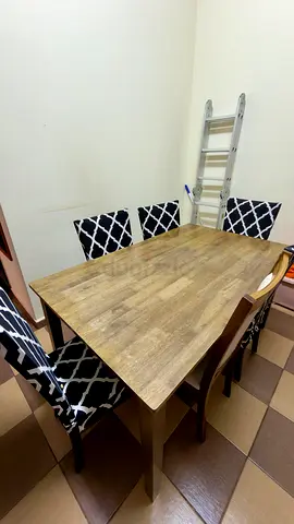 6-Seater Wooden Dining Table |
6 Chairs | Negotiable