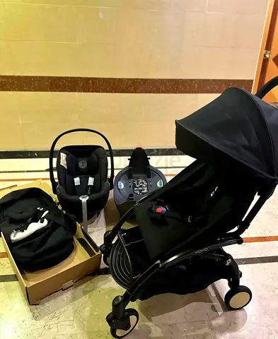 Yoyo stroller full set with newborn pack and cybex cloud with rotating base