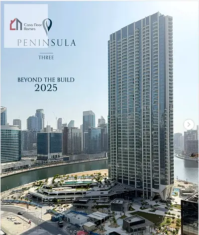 Canal View | Burj Khalifa Partial View | Corner Layout | Modern Studio