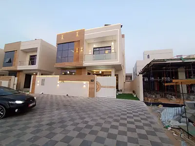 For sale, a villa in Al Zahya, Ajman, 6 rooms, a living room, a kitchen, and a spacious area, including registration fees.