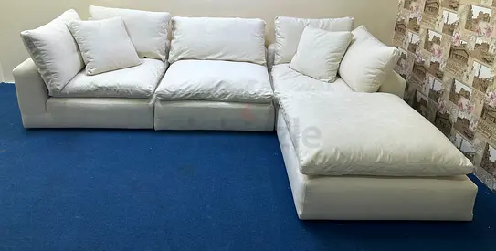 Almost brand new marina home luscious sofa with footstool