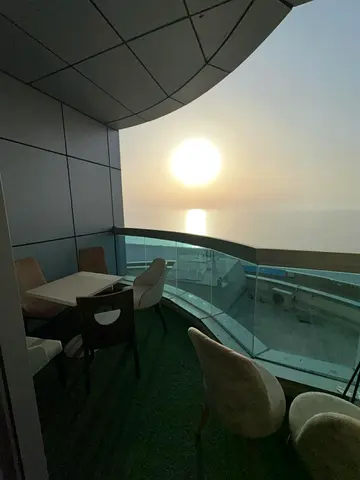 2BR Furnished Apartment for Rent Ajman Corniche Towers | Free AC, Gym, Pool, Jacuzzi, Sauna, Parking | Near KFC & McDonald’s, All Services Nearby