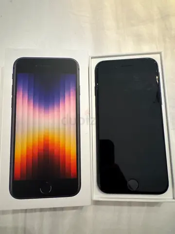iPhone SE (3rd Gen) - Space Gray with Box, Good Condition battery life above 85%