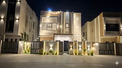 🏡🔥 Brand new villa with 4 master bedrooms for rent in Al Helio 2, Ajman — Built-in wardrobes and modern finishes — AED 100,000 🔥🏡