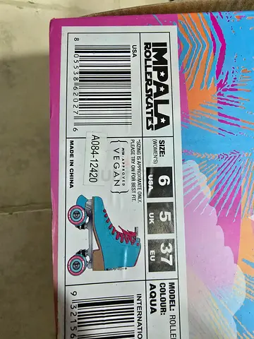 Impala Roller Skates Aqua Women Size 6