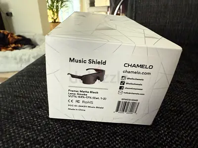 Chamelo Music Shield — New in Box Sunglass-style Audio Glasses (Matte Black)