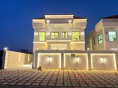 🏠 Villa for sale in Al Helio 2, Ajman: 4 master bedrooms, majlis, and 2 living rooms - central ai