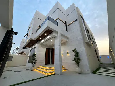 🏡 For sale: Villa in Al Helio 2, Ajman, 4 bedrooms + Majlis + Hall + Maid's room, with swimming pool, including registration and ownership fees.