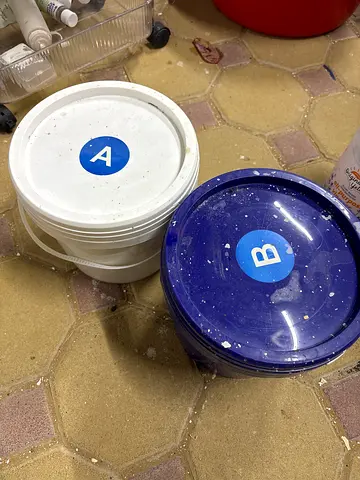food grade silicone gel buckets (approx. 5-10L)