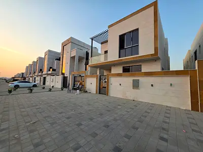 🏠 Villa for sale in Al Yasmin area, Ajman: 5 master bedrooms, majlis, and living room with a modern design and luxurious finishes - freehold ownershi