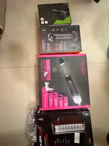 Carmen 4-in-1 Hot Air Styler + Assorted Small Home Appliances (New/Boxed)