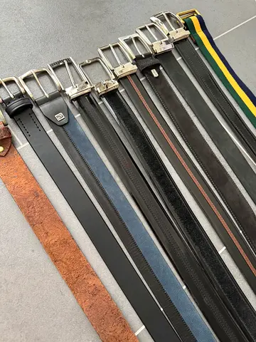 Bunch of leather belts (10 belts)
