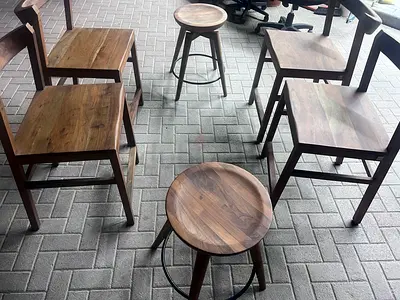 Solid wood dining set