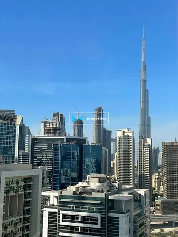 استوديو مطل على برج خليفة | مفروش | بايز باي دانوب