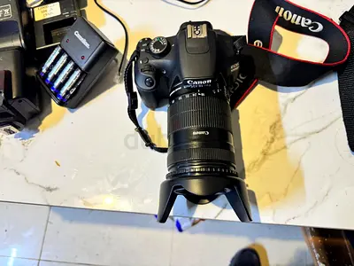Canon EOS 1200D DSLR with 18-135mm Lens and External Accessories