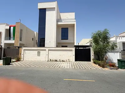🏠 للايجار فيلا في الزاهيه عجمان _ 6 غرف ماستر ومجلس وصاله وغرفه خادمه , روف _ تملك حر لجميع الجنسيات