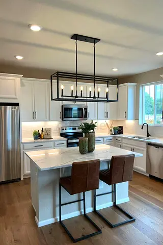Modern Luxury Kitchen Island with Storage | Custom Colors Available UAE