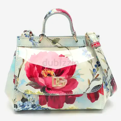 Authentic Dolce  Gabbana Miss Sicily Bambino Top Handle Bag – Multicolor Patent Leather