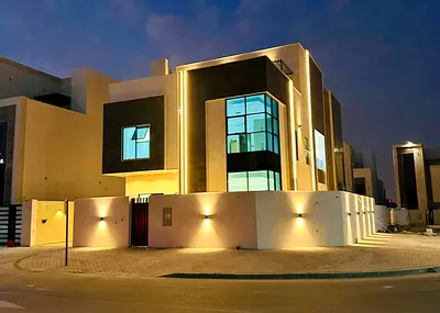 🏡 فيلا زاوية للبيع في الحليو 2 عجمان | 6 غرف ماستر + مجلس وصالتين + رووف | على شارعين أسفلت | 2,300,000 شامل التسجيل