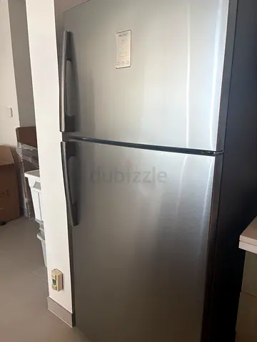 Samsung Silver Double-Door Refrigerator (Top Freezer) - Good Condition