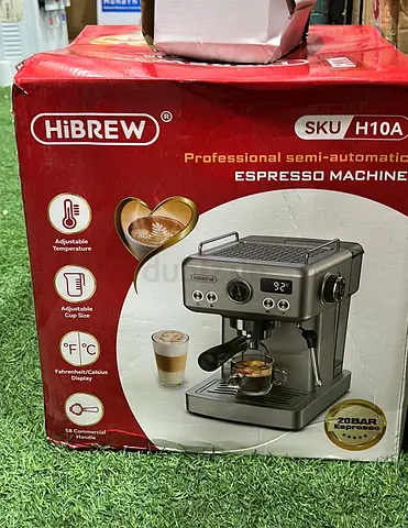 HiBREW H10A Semi-Automatic Espresso Machine - 20 Bar (Boxed)