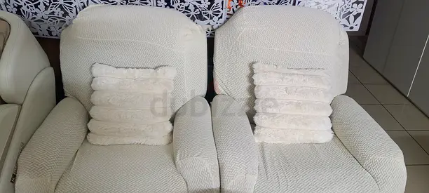 2 PC grey color recliner brand new condition very good deal