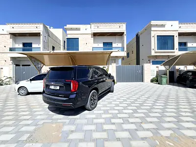 Luxury villa for rent in Ajman – Al Helio 2 - 5 master bedrooms with a majlis and a large living room for families