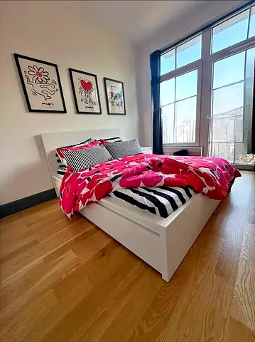 IKEA MALM Queen Size Bed + 2 Storage Drawers + Mattress