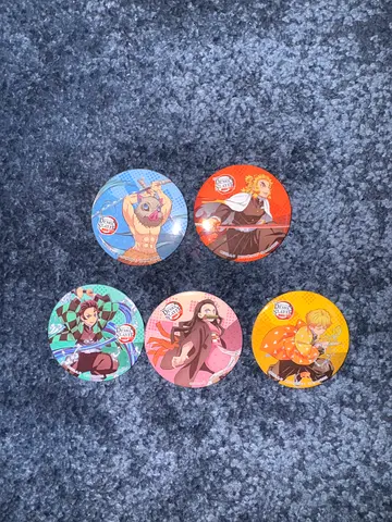 Demon slayer The Movie: Mugen Train official anime button badges