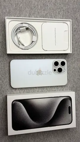 Iphone 15 promax 256gb white titanium