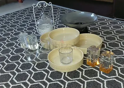 Assorted Home Serving Bowls, Decorative Glassware  Candle Holders - Set