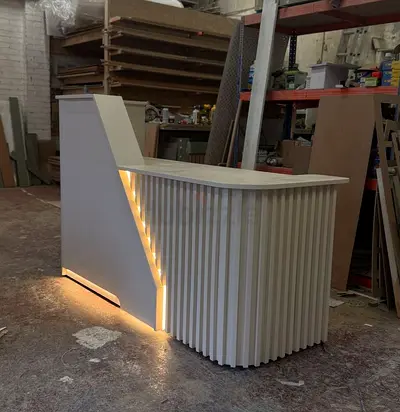 ​Modern White Reception Desk