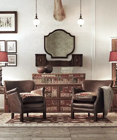 x2 TIMOTHY OULTON Marina Home Professor chairs armchairs club lounge chairs khaki leather